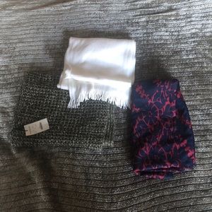 3 scarves